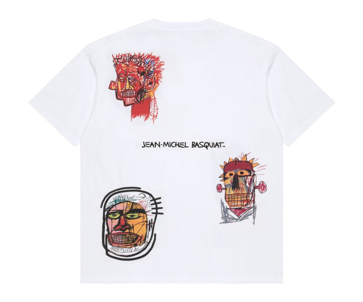 slide 2 - Aape x Jean-Michel Basquiat White Tee