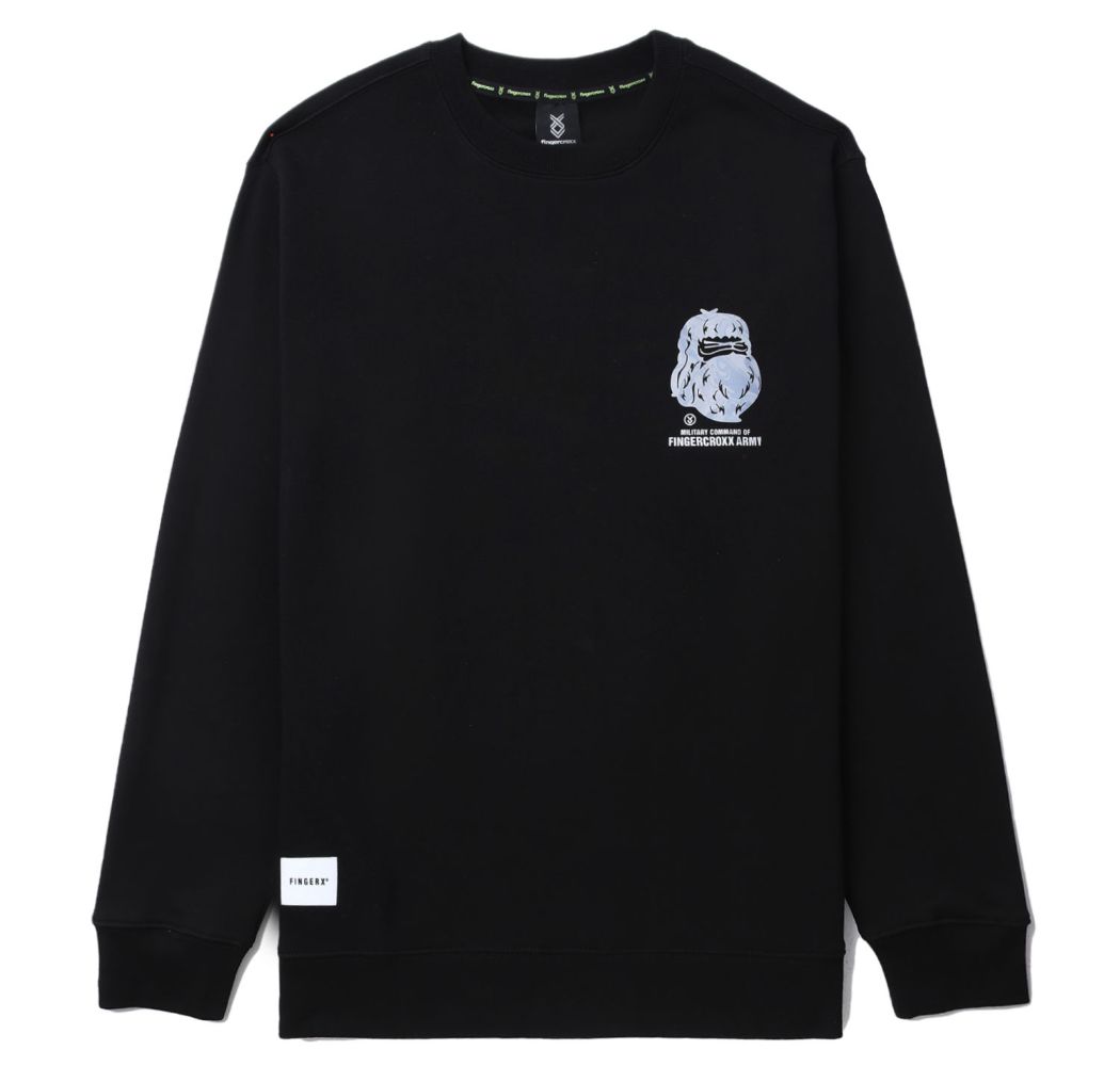 slide 2 - Army Black Sweatshirt