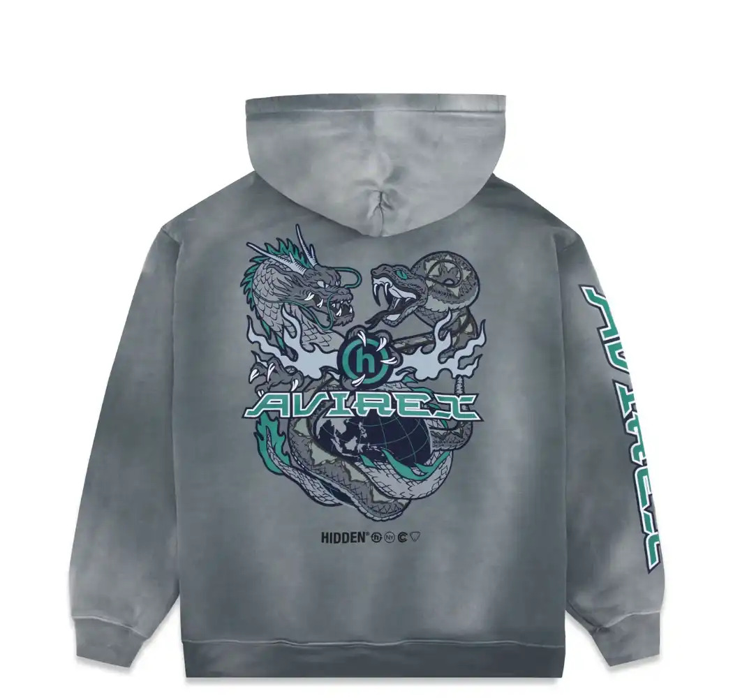 slide 1 - Avirex x Hidden Worldwide Hoodie