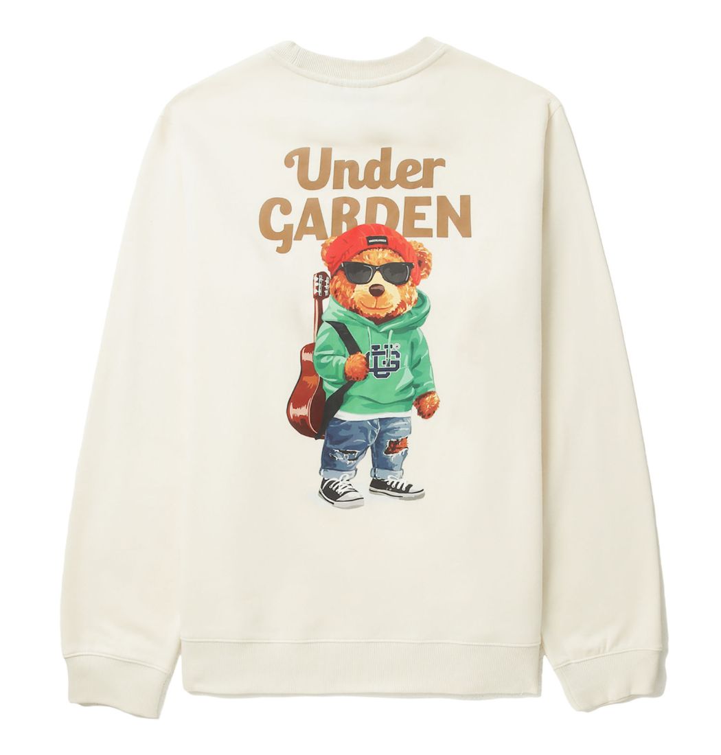 slide 1 - Bear Graphic Cream Sweatshirt