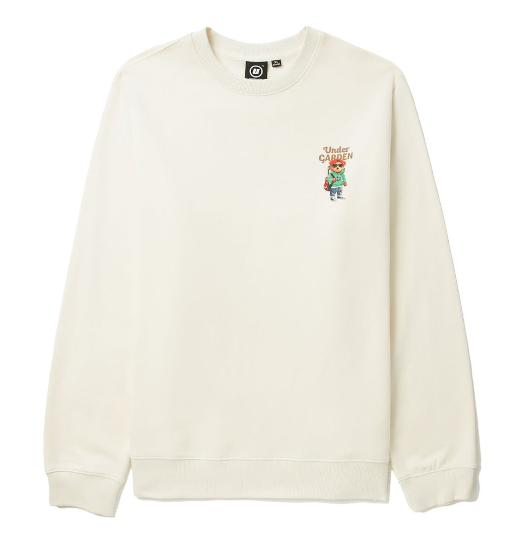 slide 2 - Bear Graphic Cream Sweatshirt