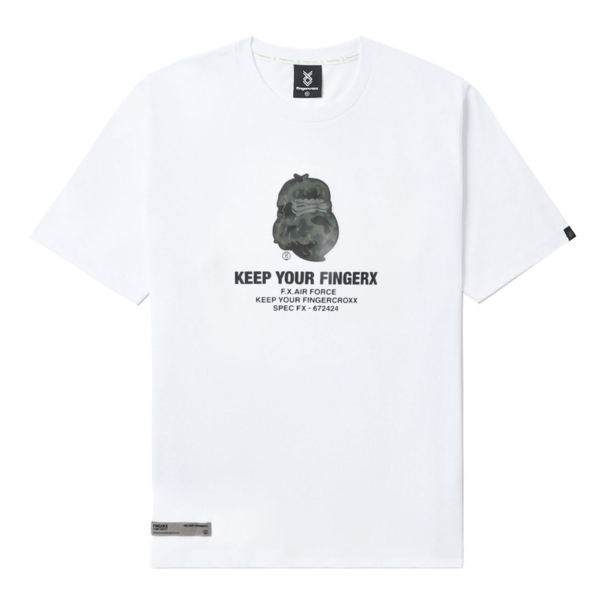 slide 1 - Big Foot White Reflective Tee