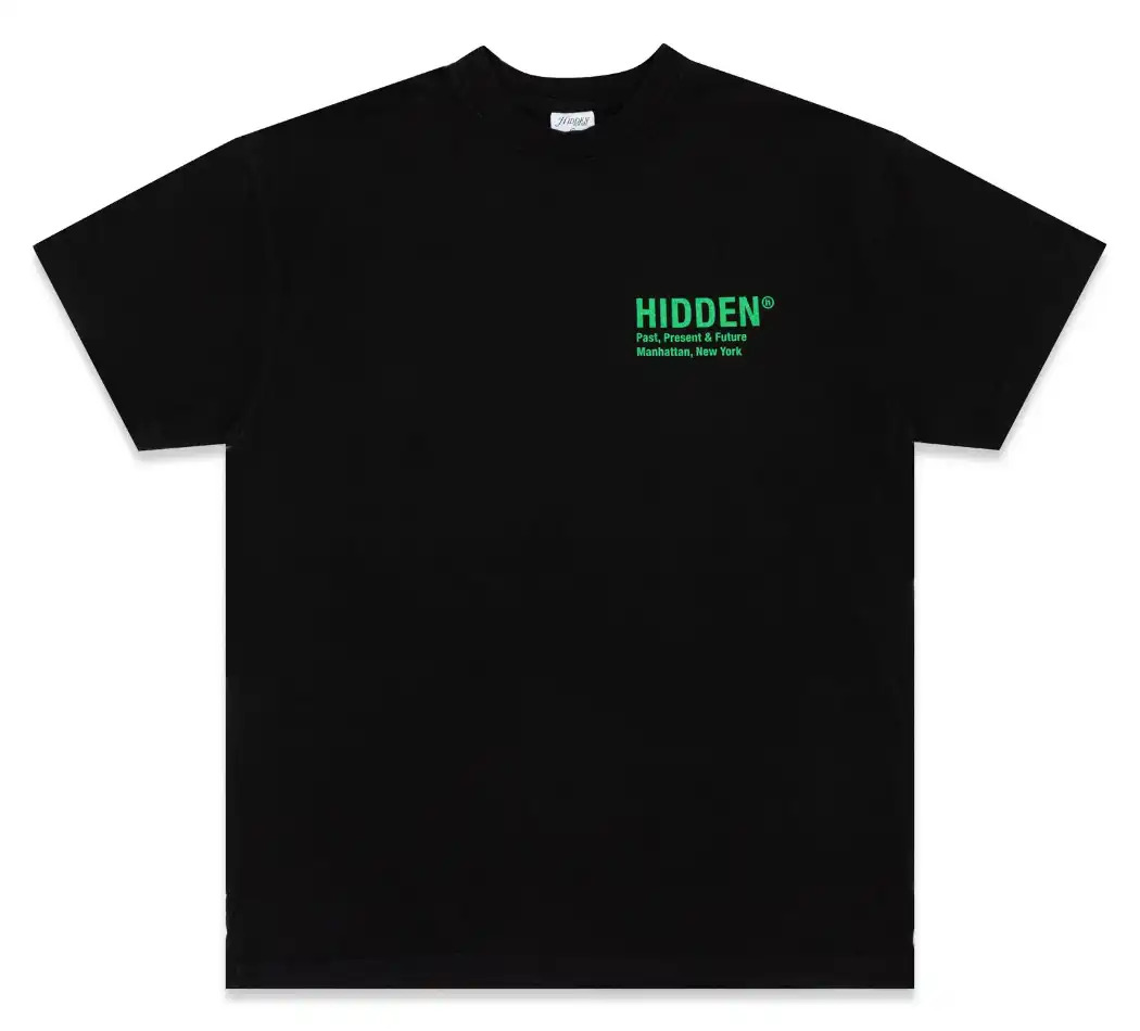slide 2 - Classic Logo Black/Green Tee