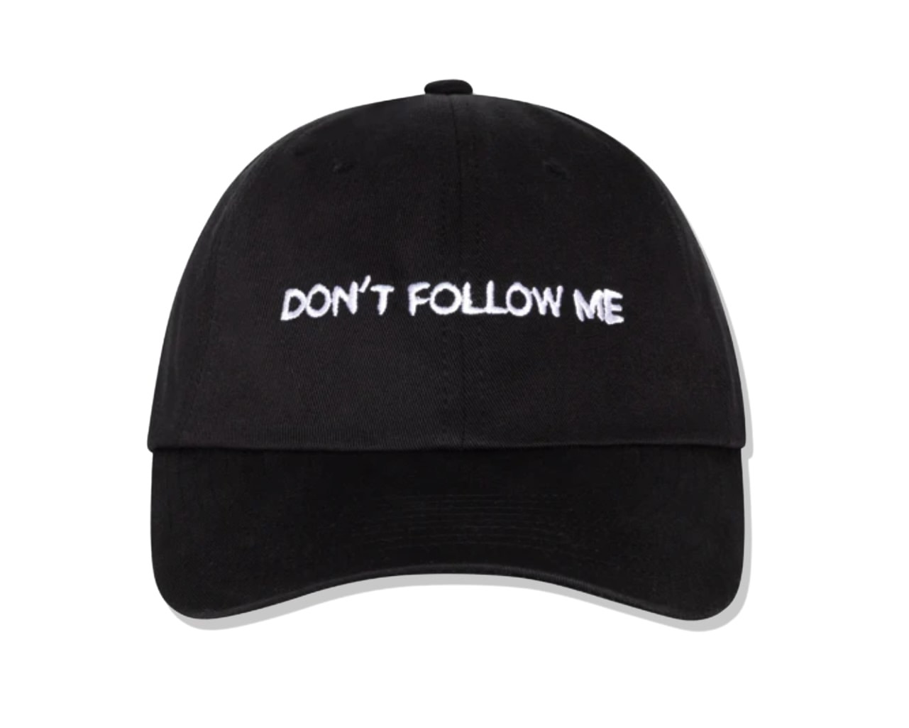 slide 2 - Don't Follow Me Black Cap