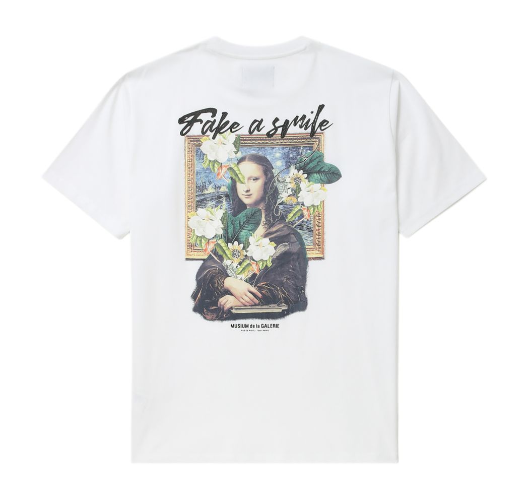 slide 1 - Fake a Smile White Tee