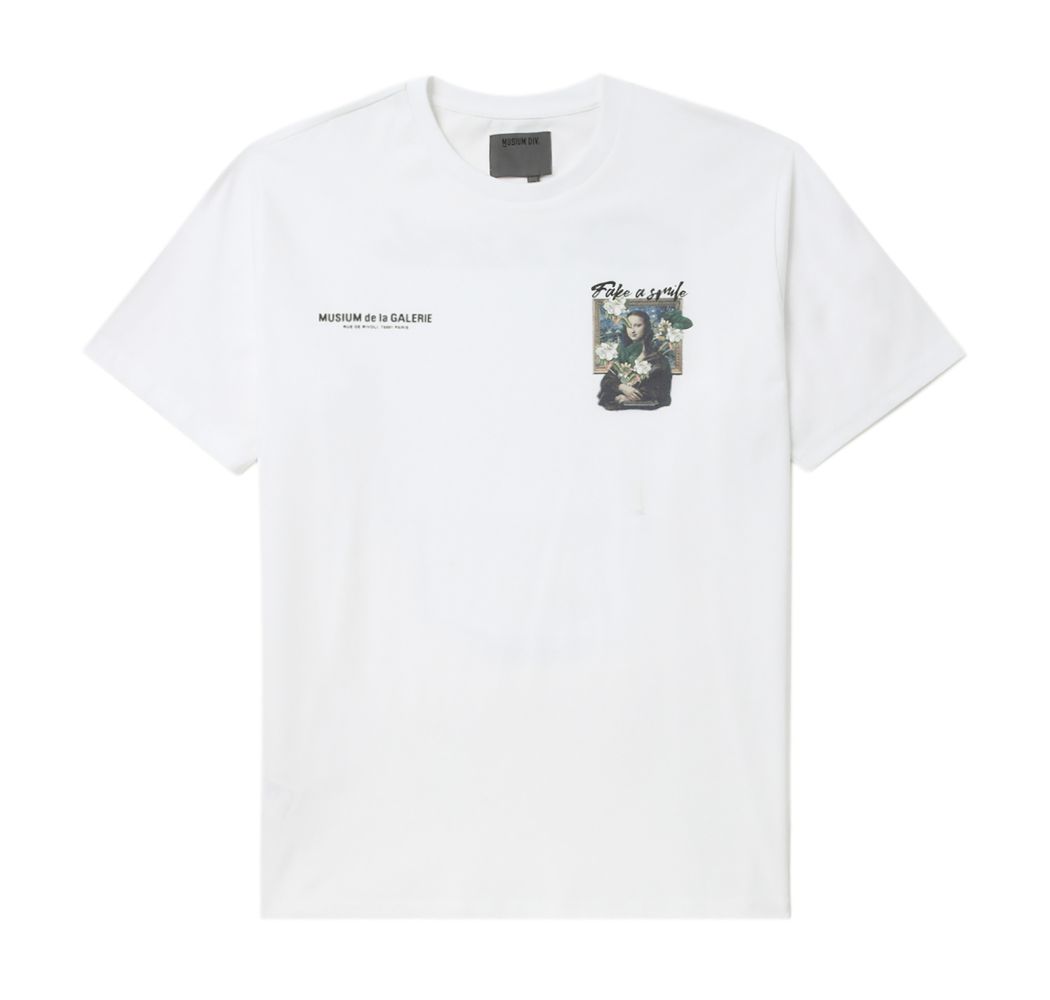 slide 2 - Fake a Smile White Tee