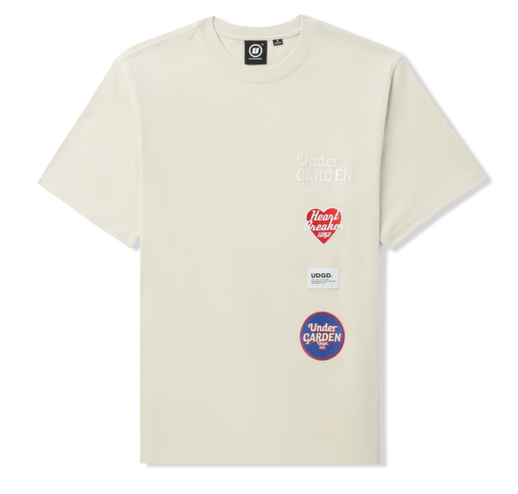 slide 1 - Heart Breaker Patches Cream Tee
