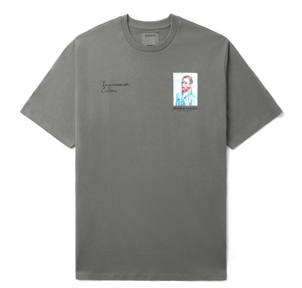 slide 2 - Impressionist Cubism Grey Tee