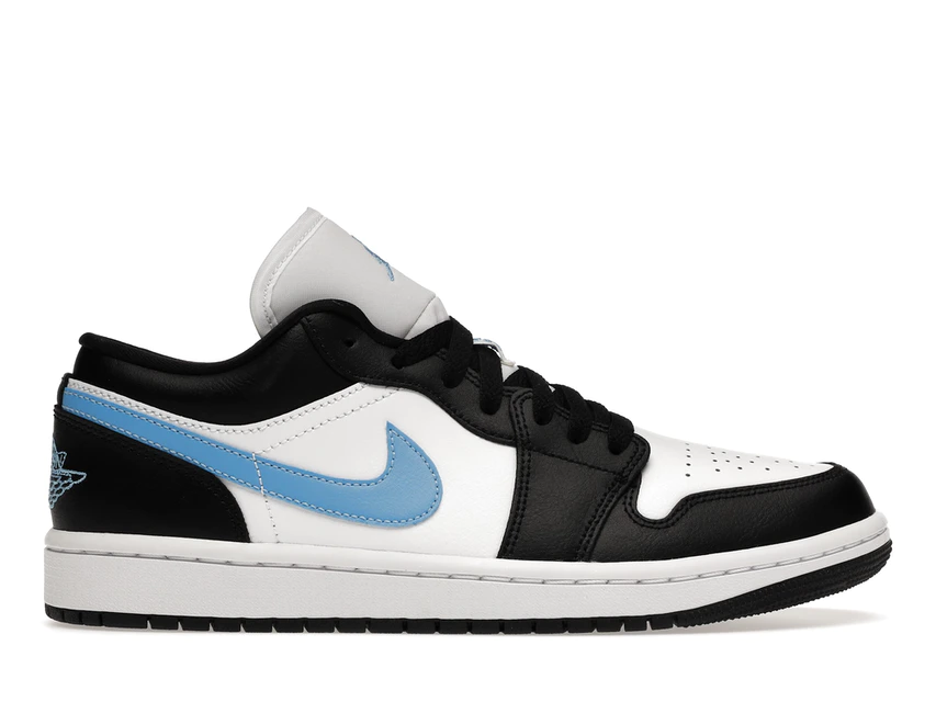 slide 1 - Jordan 1 Low Black University Blue White (W)