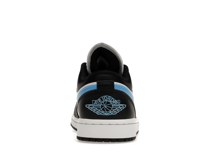 slide 4 - Jordan 1 Low Black University Blue White (W)