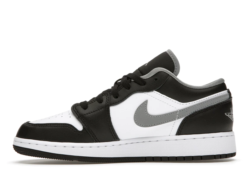 slide 3 - Jordan 1 Low Black White Grey (GS)