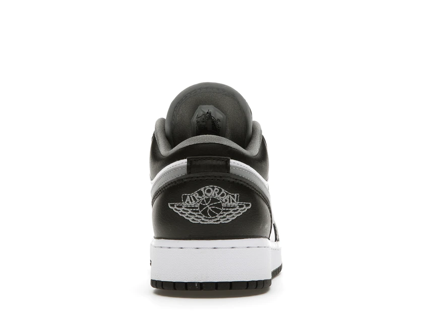 slide 4 - Jordan 1 Low Black White Grey (GS)