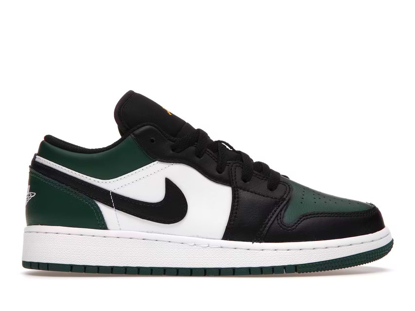 slide 1 - Jordan 1 Low Green Toe (GS)