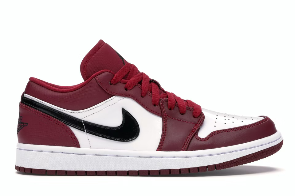 slide 1 - Jordan 1 Low Noble Red