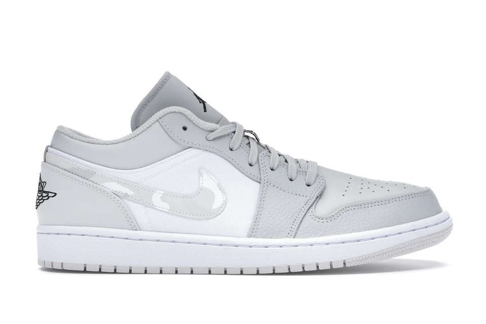 slide 1 - Jordan 1 Low White Camo