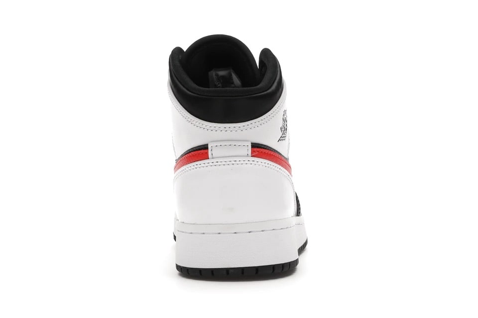 slide 4 - Jordan 1 Mid White Black Chile Red (GS)