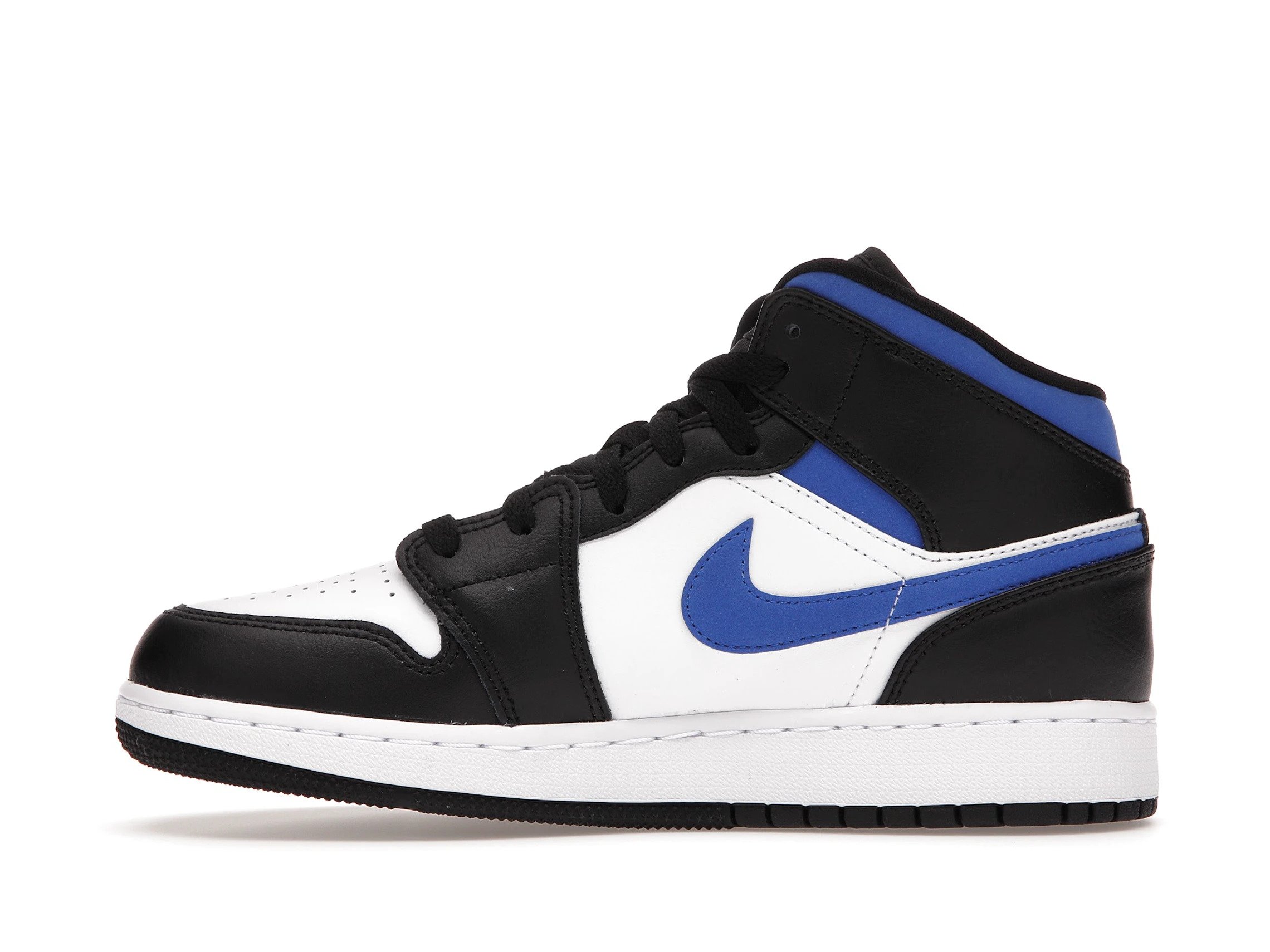 slide 3 - Jordan 1 Mid White Black Racer Blue (GS)