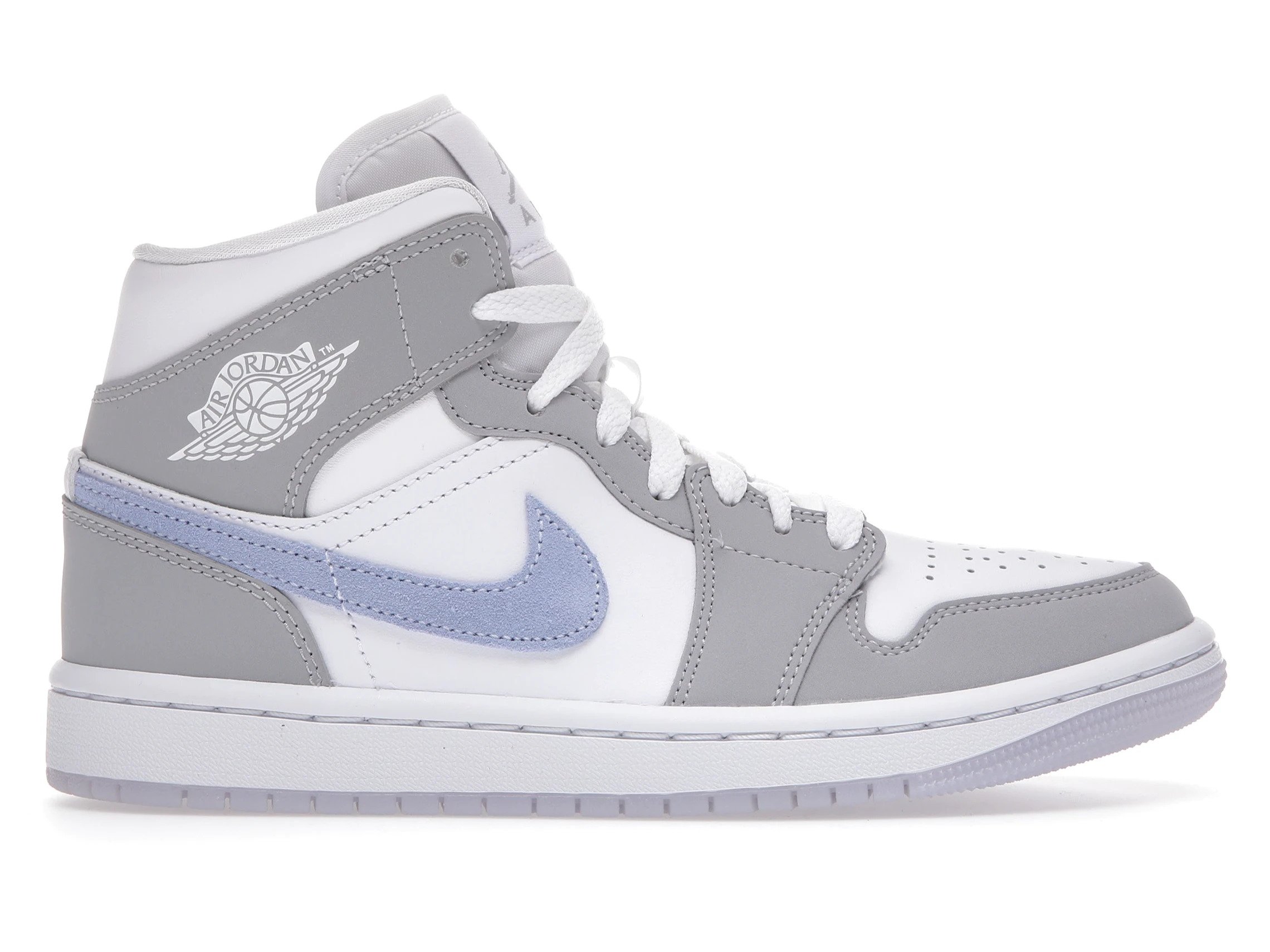 slide 1 - Jordan 1 Mid Wolf Grey Aluminum (W)