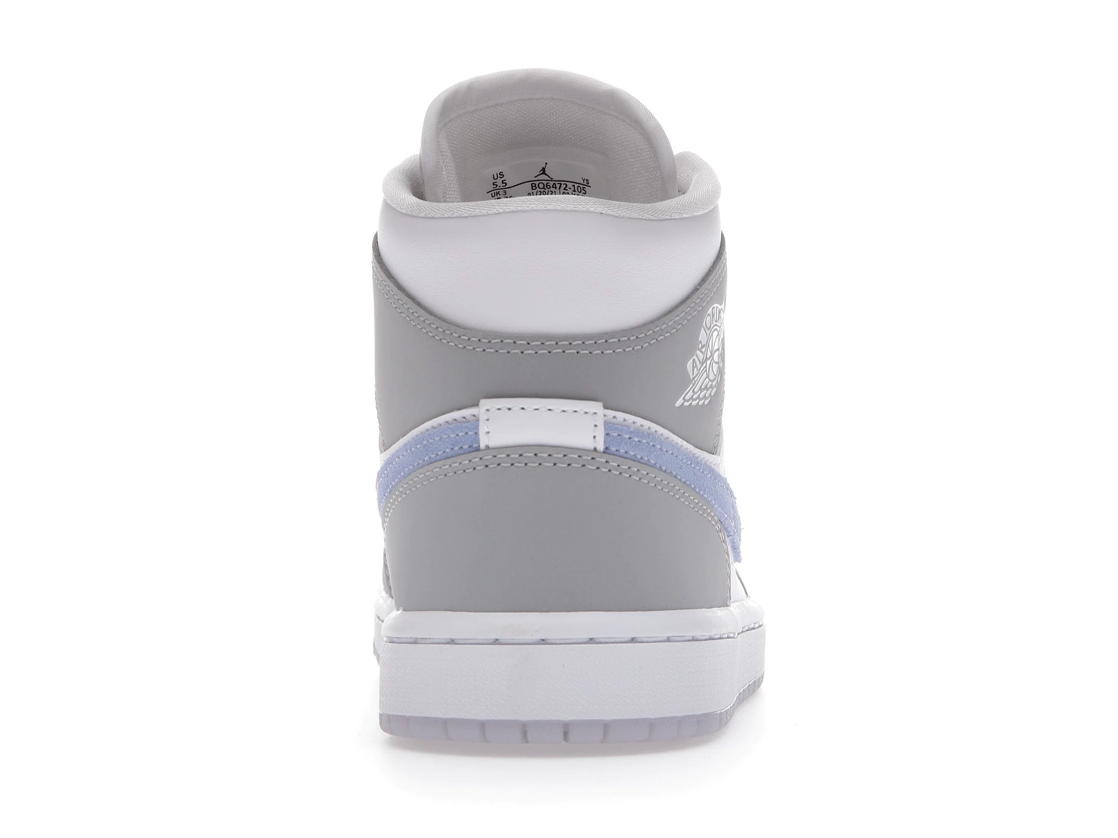slide 4 - Jordan 1 Mid Wolf Grey Aluminum (W)