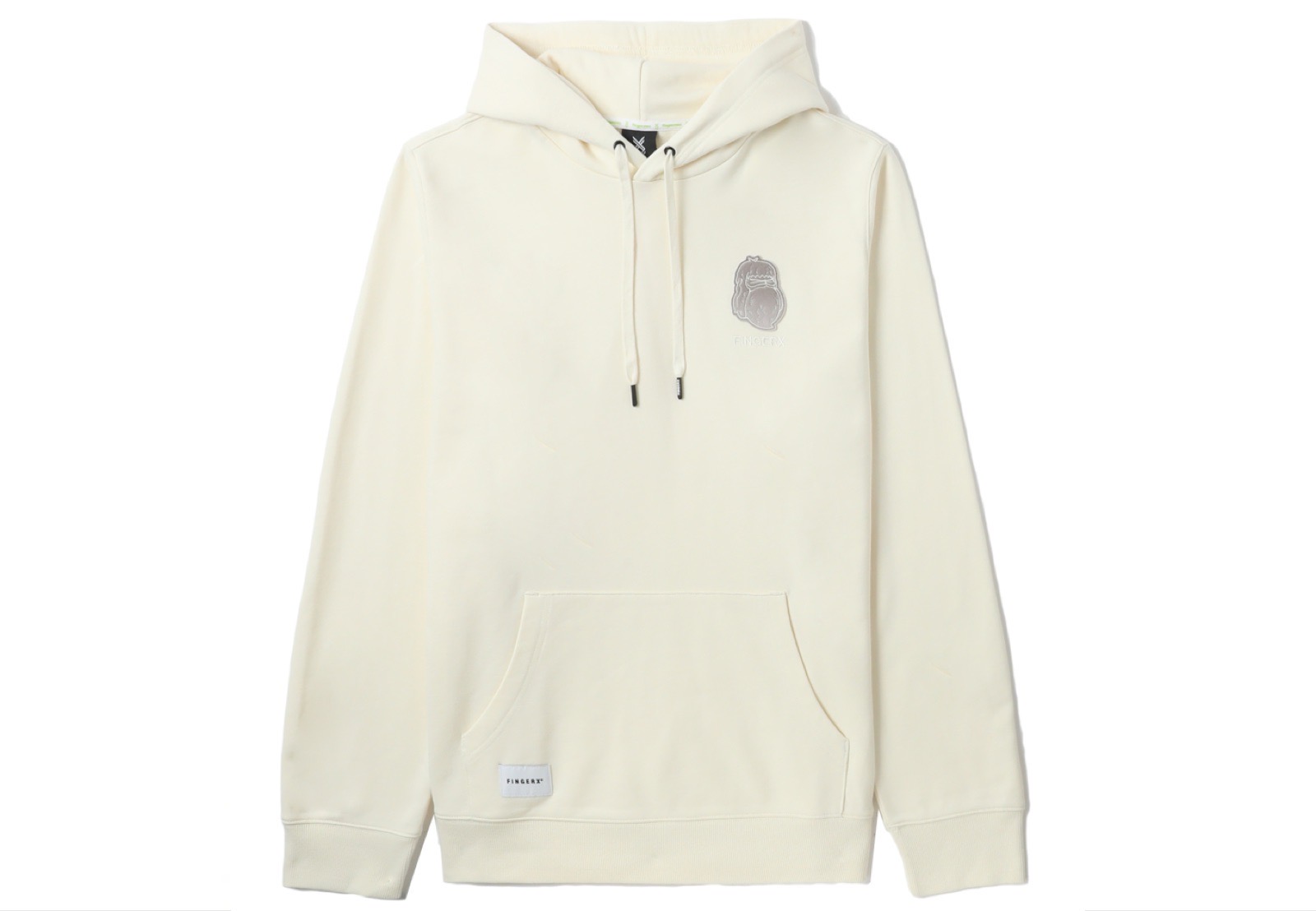 slide 1 - Logo Cream Embroidered Hoodie