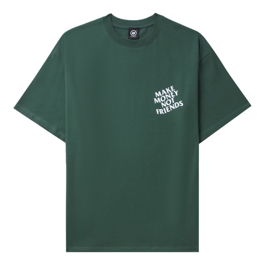 slide 2 - Make Money Not Friends Green Tee