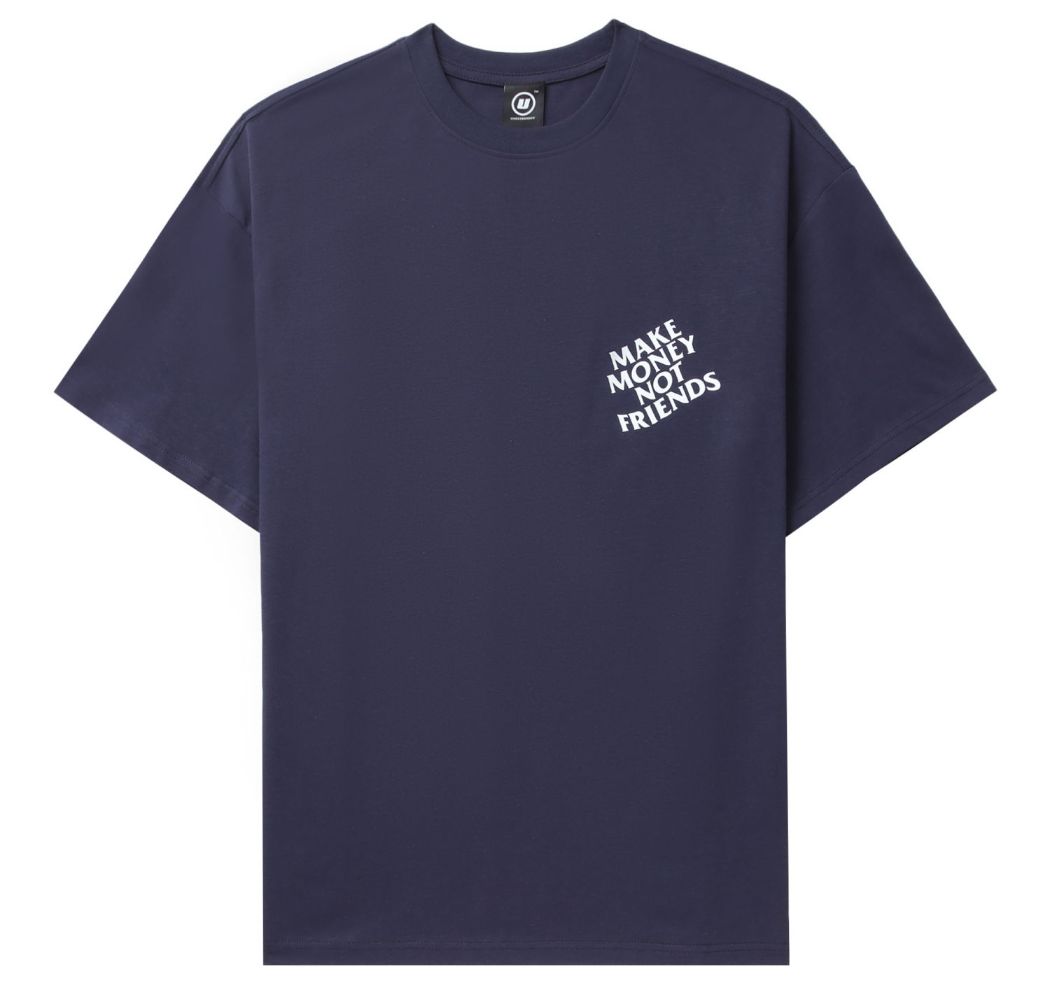 slide 2 - Make Money Not Friends Navy Tee