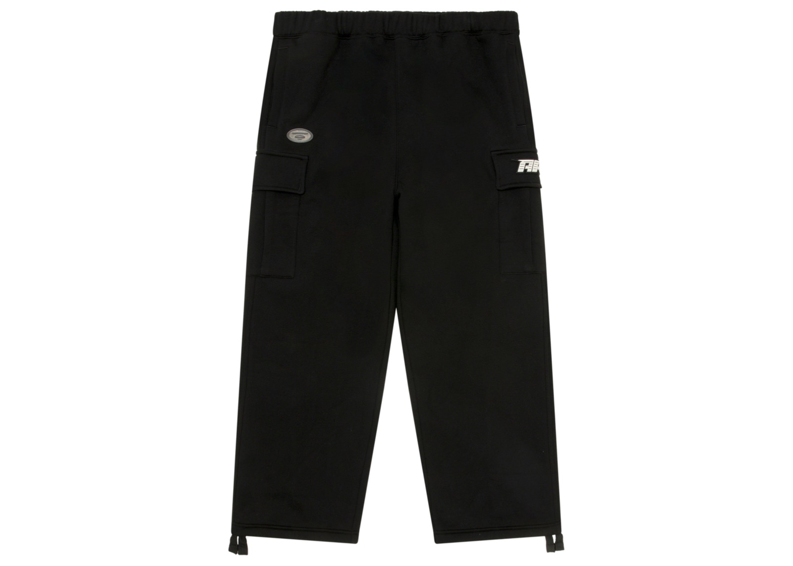 slide 2 - Moonface Black Cargo Sweatpants