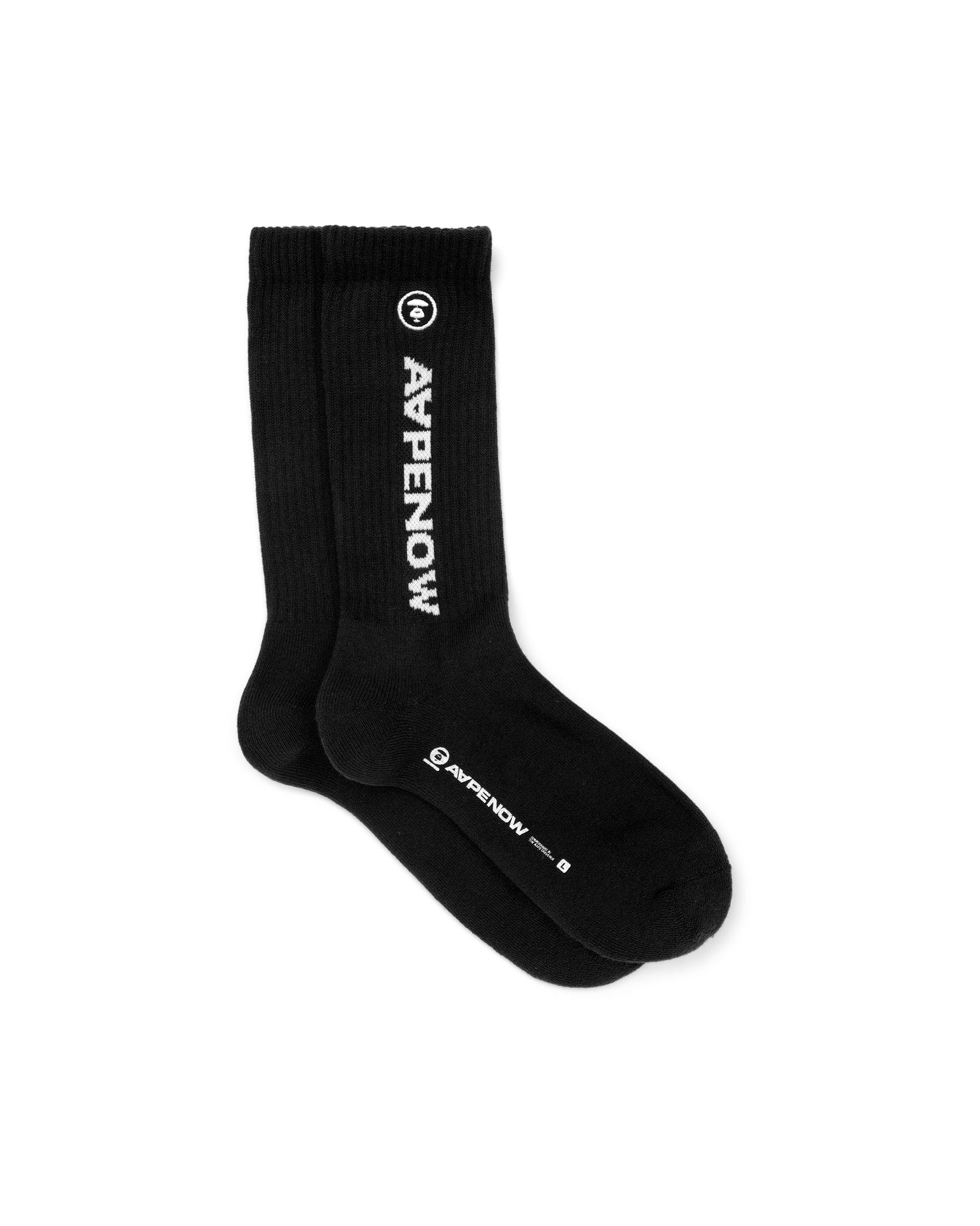 slide 1 - Moonface Black Socks