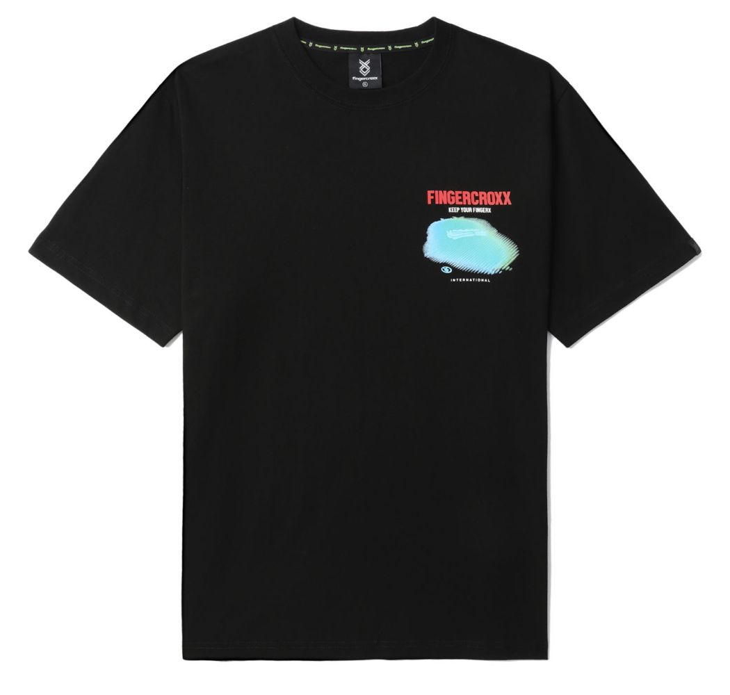 slide 2 - Neon Logo Black Tee