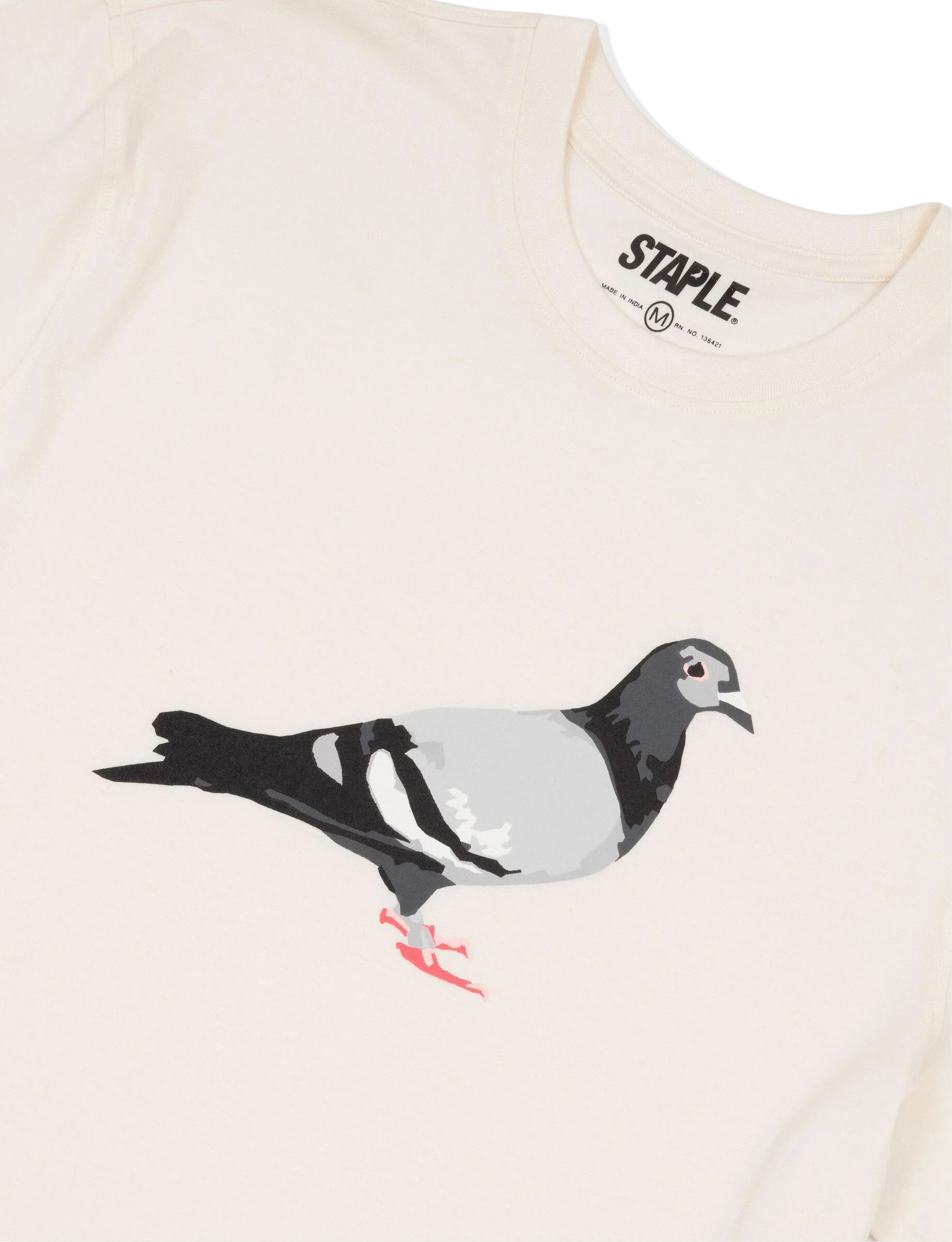 slide 2 - Pigeon Logo Cream Tee