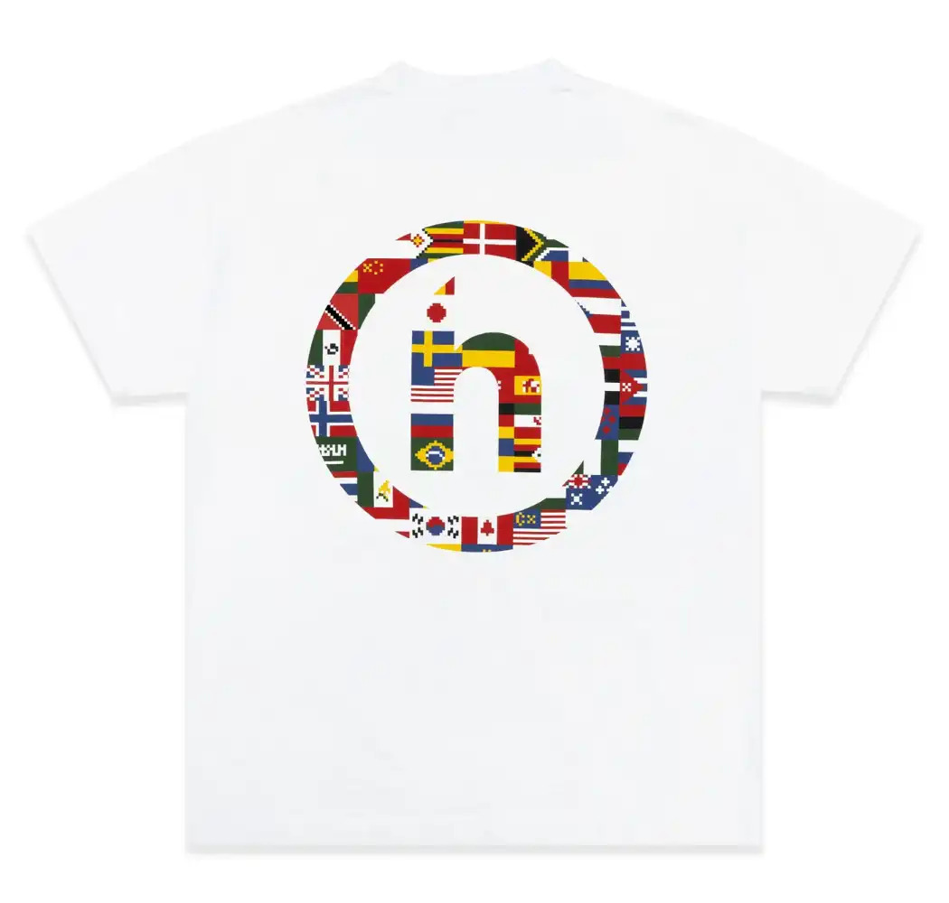 slide 1 - Pixelated Flag Tee