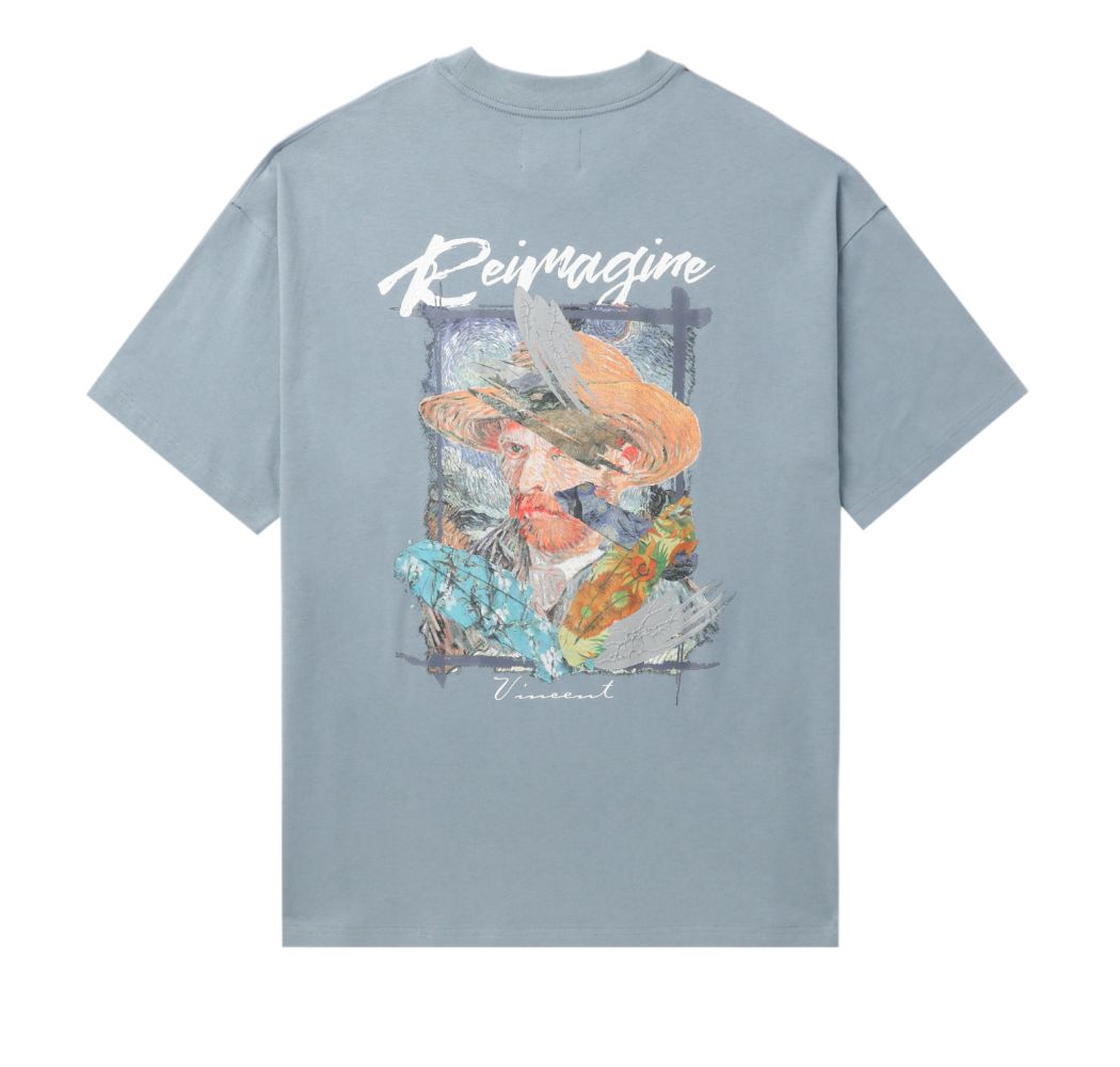 slide 1 - Reimagine Blue Tee