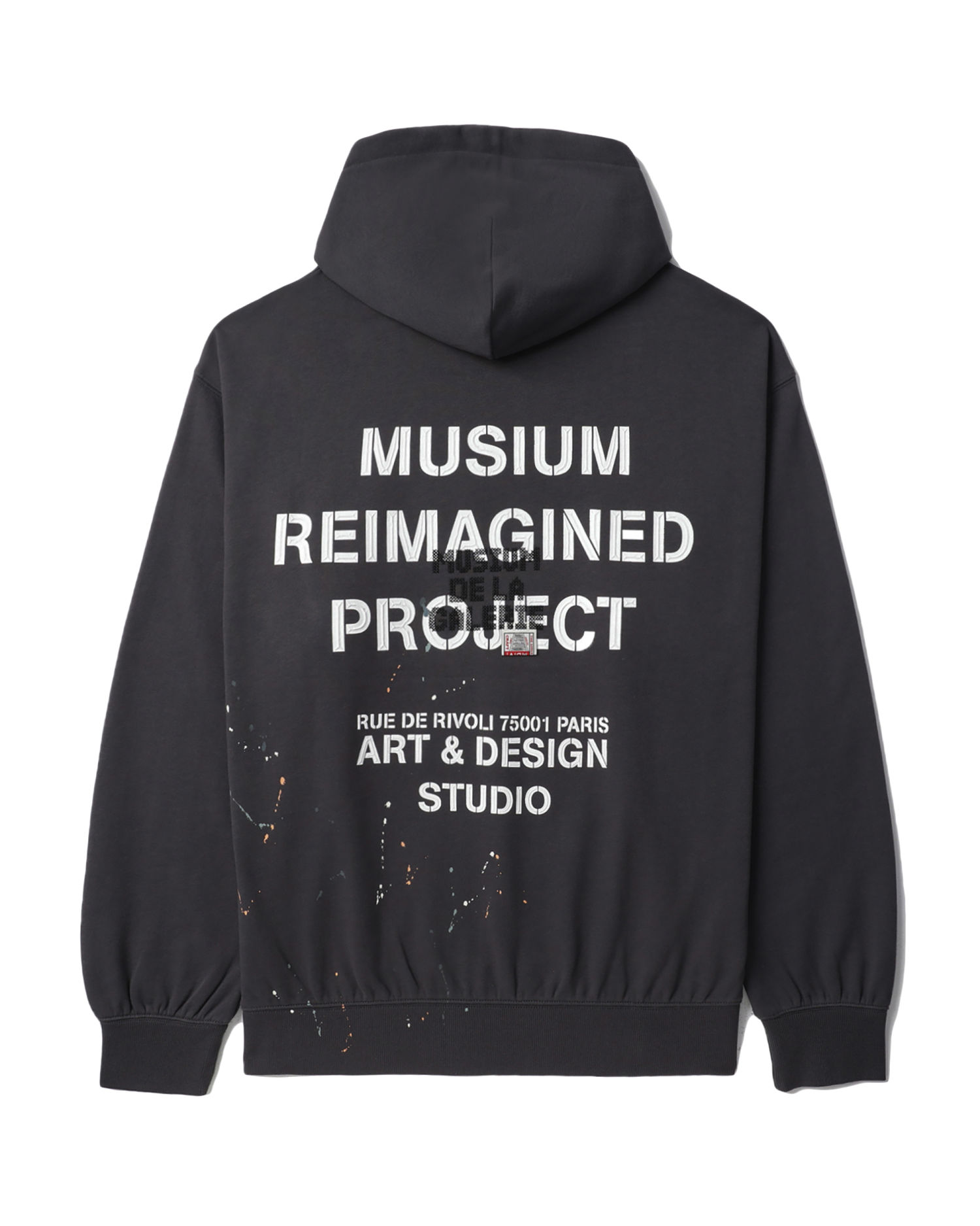 slide 1 - Reimagined Dark Grey Hoodie