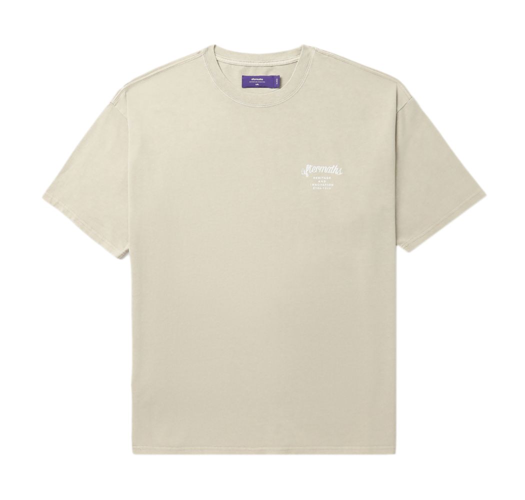 slide 2 - Reverse Pyramids Beige Tee