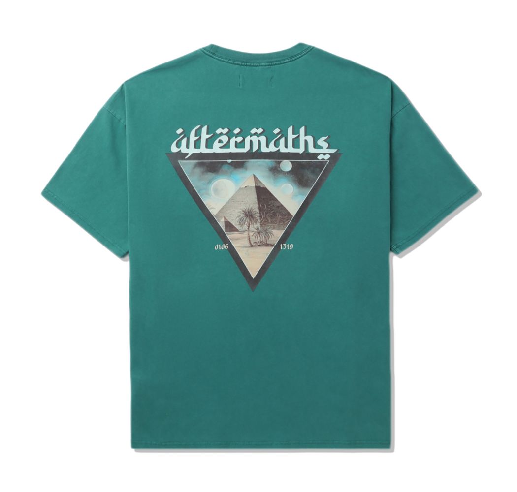 slide 1 - Reverse Pyramids Green Tee