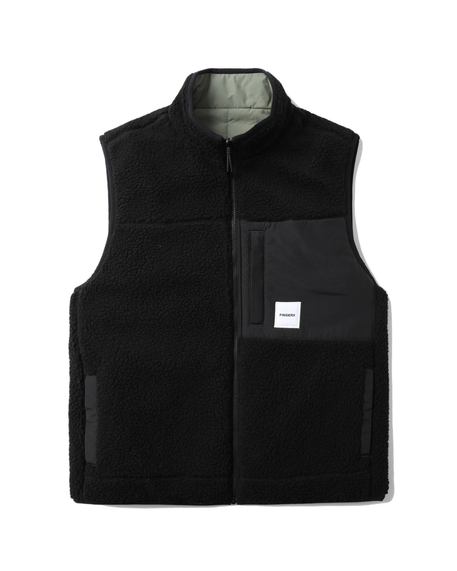 slide 1 - Reversible Padded Fleece Vest