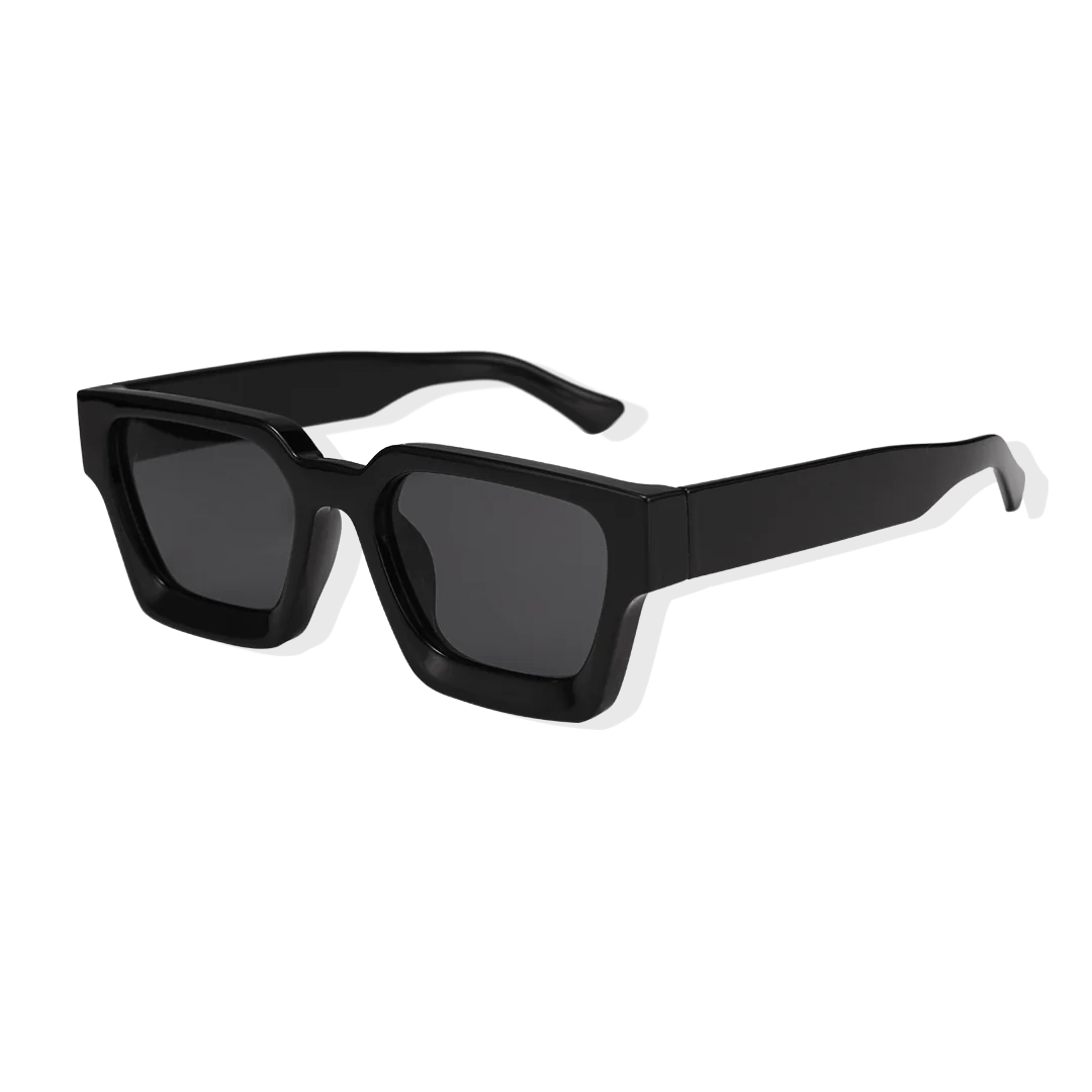 slide 1 - Square Black Sunglasses