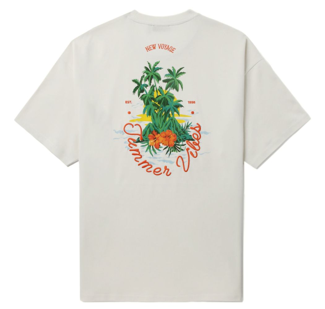slide 1 - Summer Vibes Cream Tee
