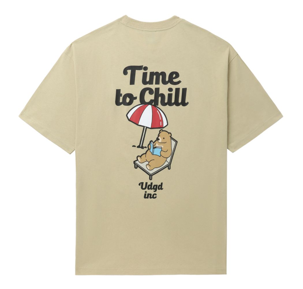 slide 1 - Time To Chill Beige Tee