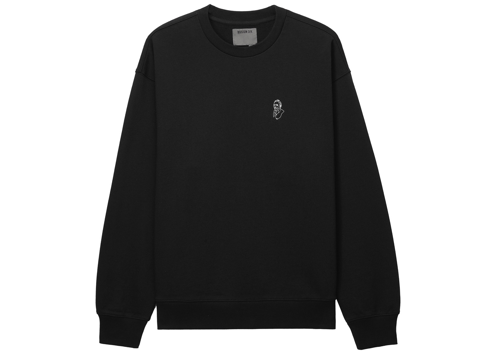 slide 2 - Tonal Embroidered Black Sweatshirt