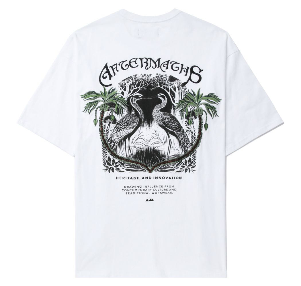 slide 1 - Tropical Design White Tee