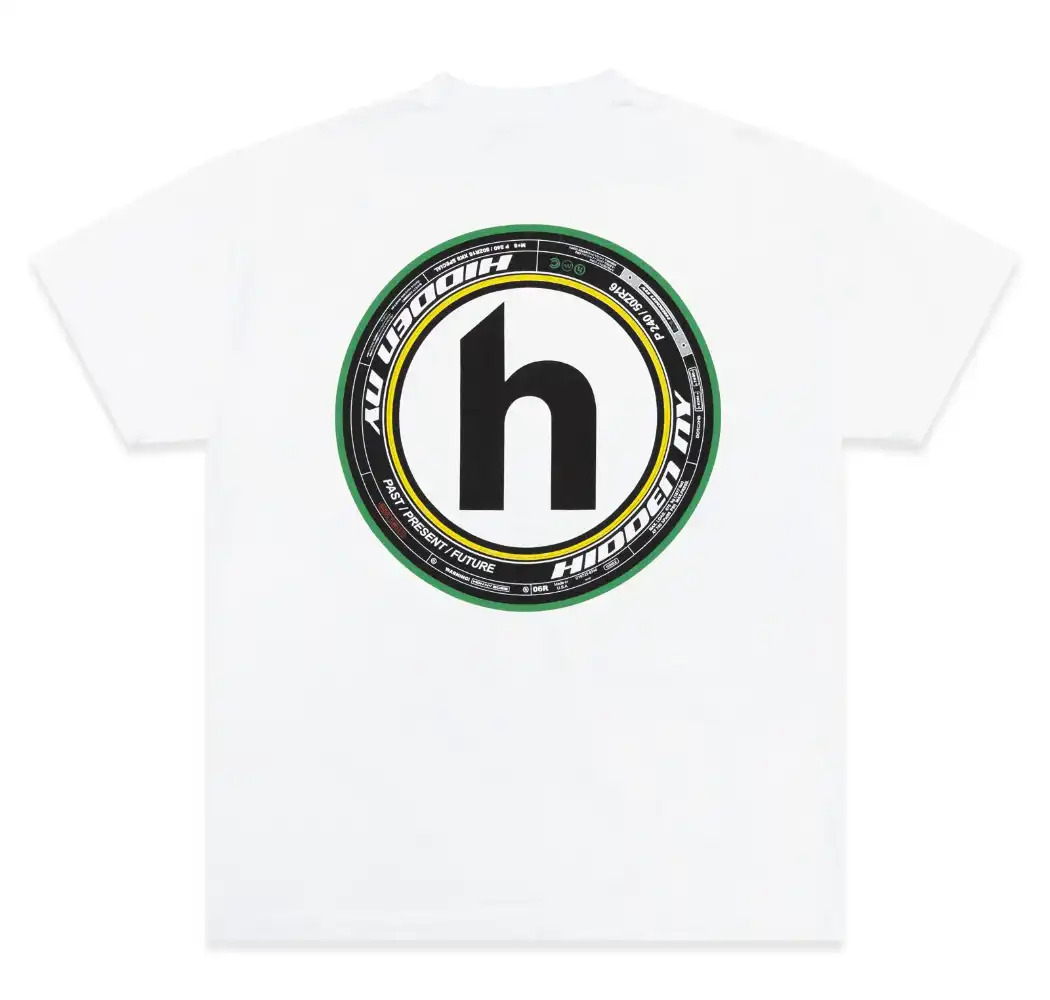 slide 1 - Tyre Logo White Tee