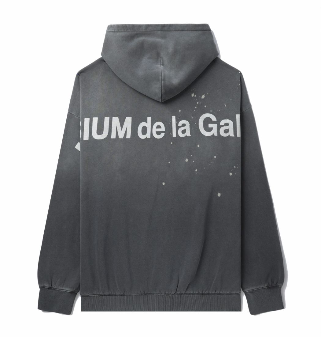 slide 1 - Washed Dark Grey Hoodie
