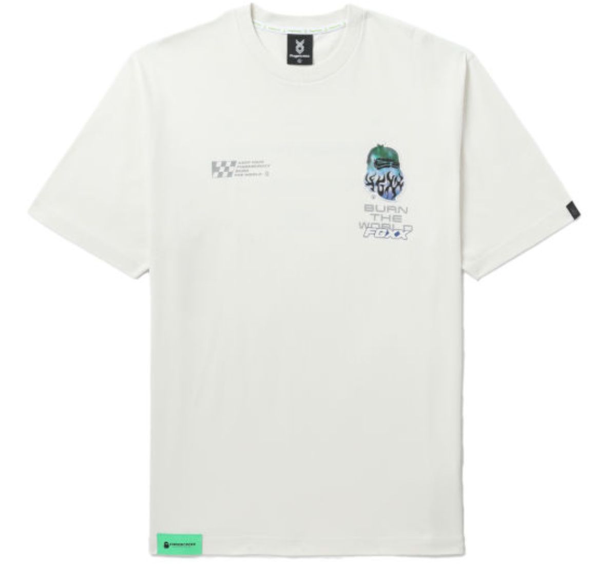 slide 1 - White Big Foot Patch Tee
