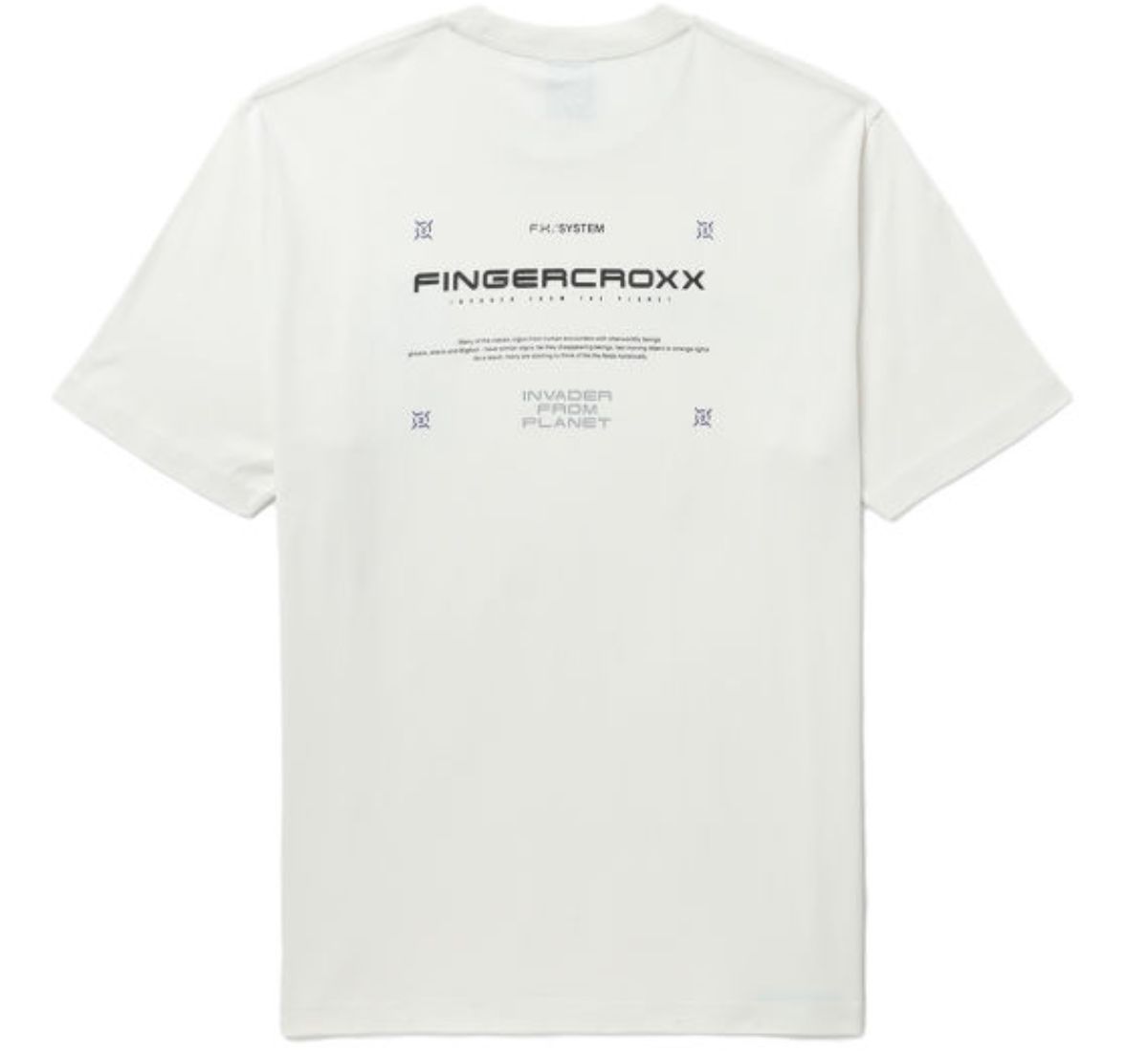 slide 2 - White Big Foot Patch Tee