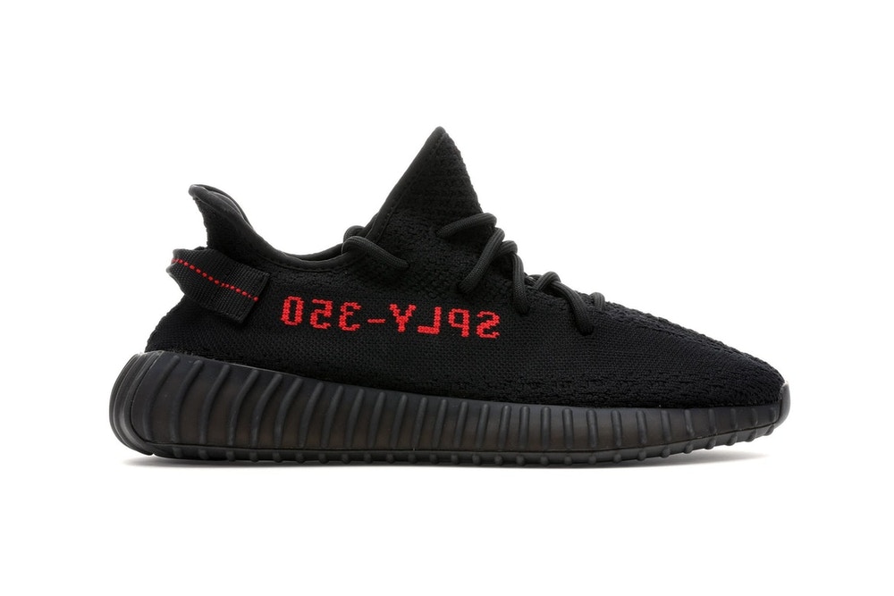 slide 1 - Yeezy 350 Black Red