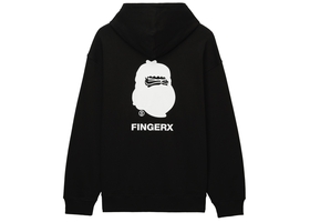 Bigfoot Print Black Hoodie