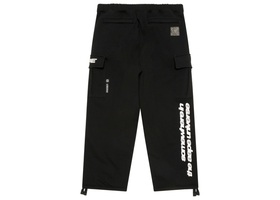Moonface Black Cargo Sweatpants