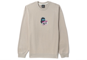 Beige Logo Graphic Sweatshirt
