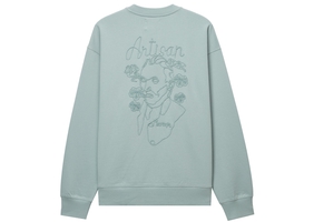 Tonal Embroidered Light Blue Sweatshirt